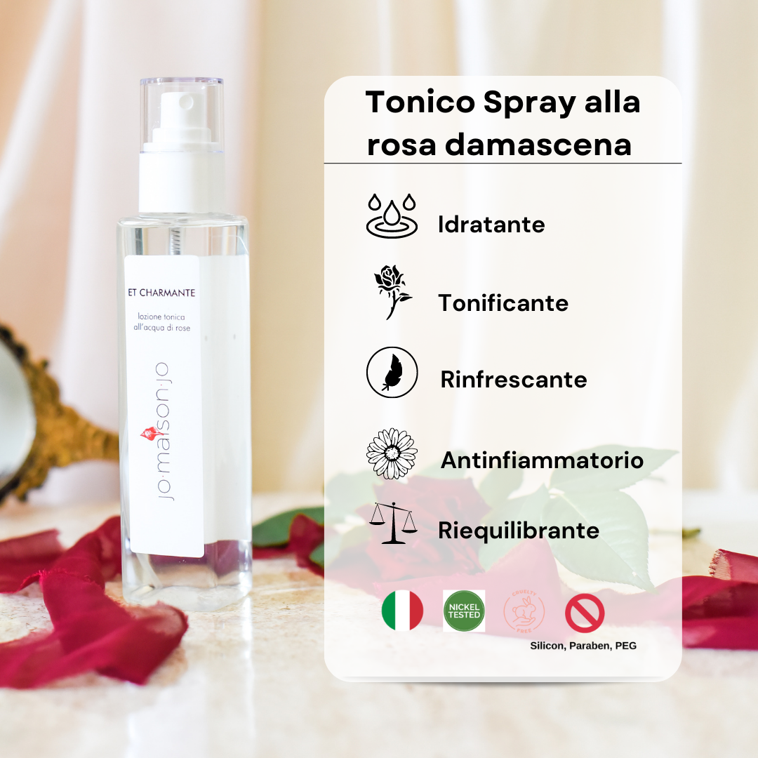 Tonico Spray alla Rosa Damascena Et Charmante